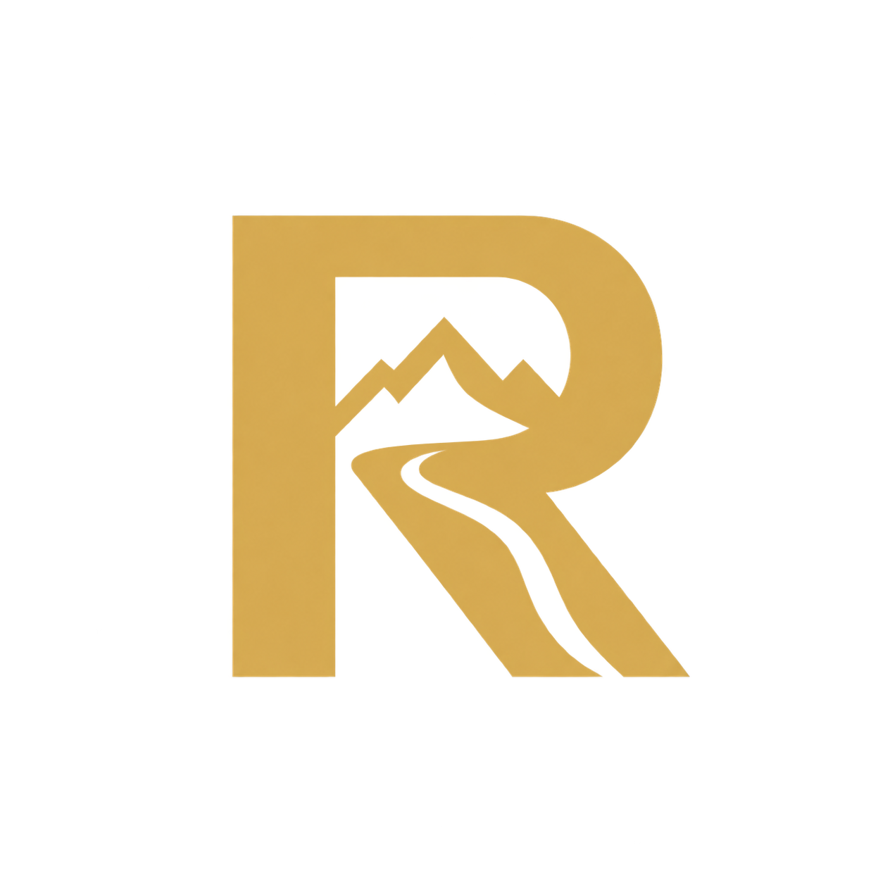 Ruxton mountain and stream monogram